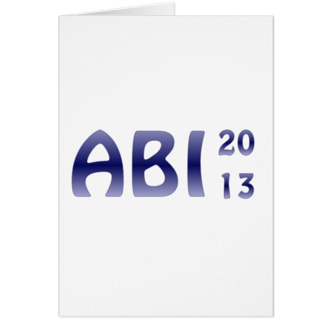 ABI 2013 HÄLSNINGSKORT (Framsidan)