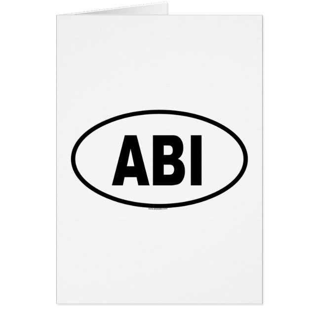 ABI HÄLSNINGSKORT (Framsidan)