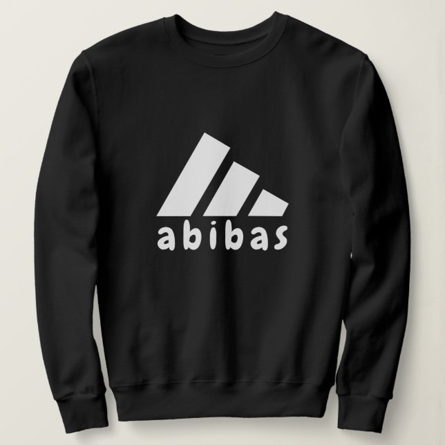 abibas - ADIDAS Parody Logo Gag Gift T Shirt (Design framsida)