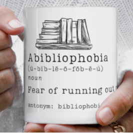 Abibliofobi Bok Älskare Gift Kaffemugg