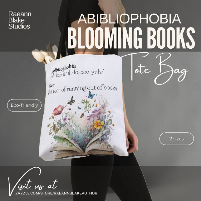 Abibliofobi Bokblommande Shoppingväska Tygkasse (Skapare uppladdad)