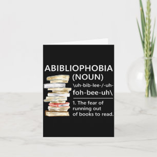 Abibliofobi definition rolig läsning bokmask kort