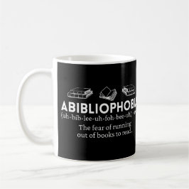 Abibliofobi - funn definition kaffemugg