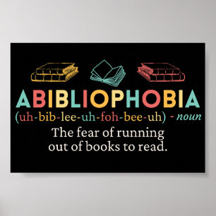 Abibliofobi - funn definition poster