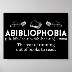 Abibliofobi - funn definition poster