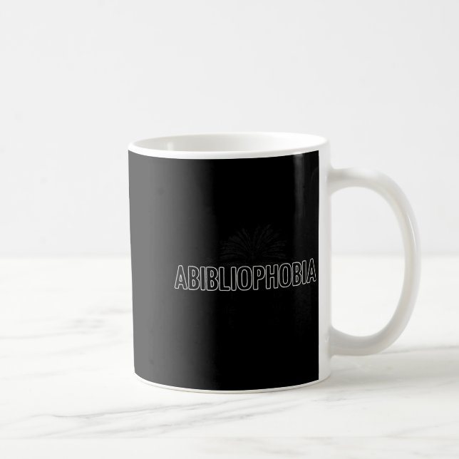 Abibliofobi rolig läsning bokälskare definition  kaffemugg (Höger)