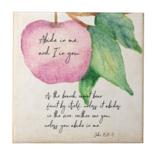 Abide Fruitful Apple 2 Ceramic Tile Kakelplatta