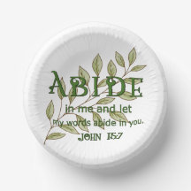 Abide I Me Christian Papper Bowls