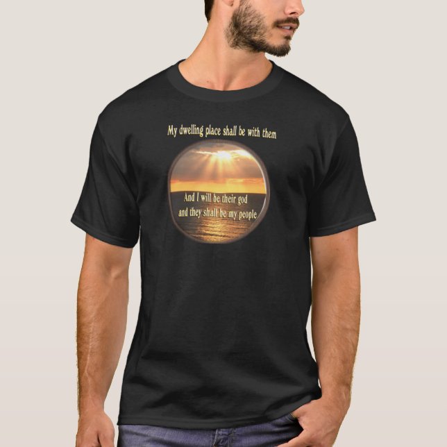Abide i mig John 15:7 Tee Shirt (Framsida)
