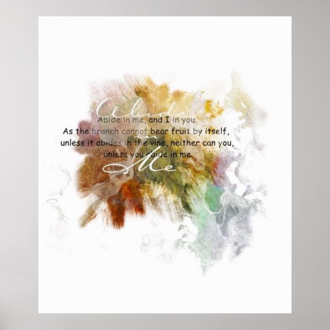 Abide i mig poster (Framsidan)