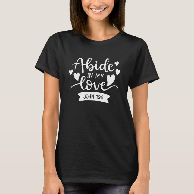 Abide i min trosuppfattning om trosåskådning i Rel T Shirt (Framsida)