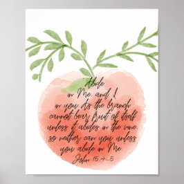 Abide in Me and I in you... John 15:4-5 Poster