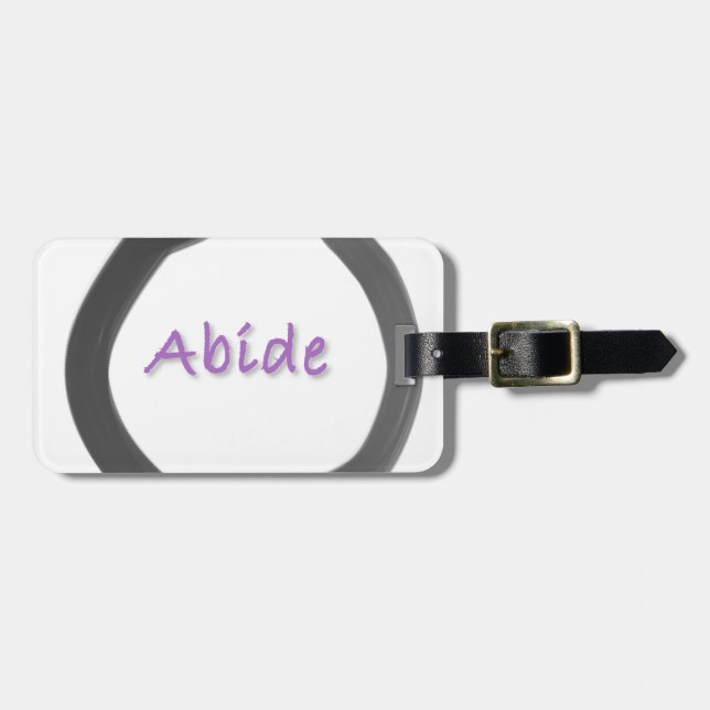 Abide Zen Buddhist Enso Circle Bagagebricka (Horisontell Framsida)