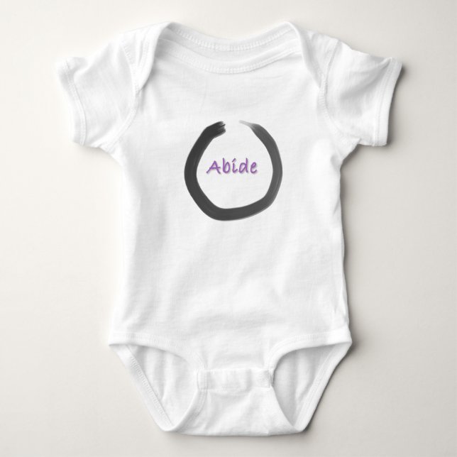 Abide Zen Buddhist Enso Circle T-shirt (Framsida)