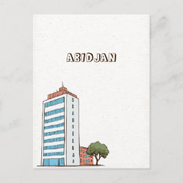 Abidjan Ivory Kusten Vykort