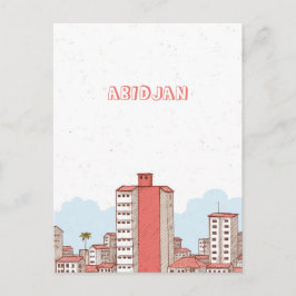 Abidjan Ivory Kusten vykort