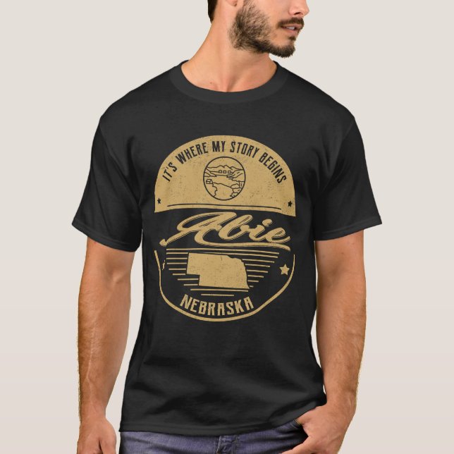 Abie Nebraska Det är där min berättelse börjar T Shirt (Framsida)