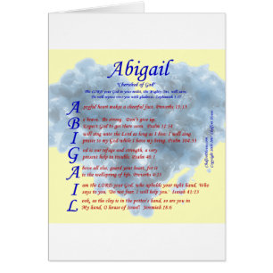 Abigail Acrostic Hälsningskort