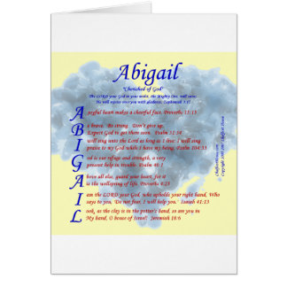 Abigail Acrostic Hälsningskort