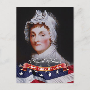 Abigail Adams, första Dam i USA Vykort