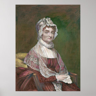 Abigail Adams som är mer sistnämnd i liv, vid Poster