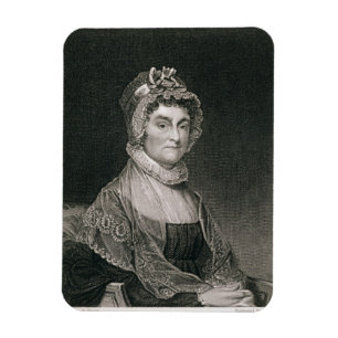Abigail Adams som inristas av G.F. Storma Magnet