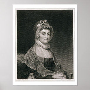 Abigail Adams som inristas av G.F. Storma Poster
