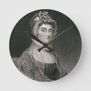 Abigail Adams som inristas av G.F. Storma Rund Klocka