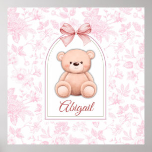 Abigail Anpassningsbar Rosa Nalle Försörjningsde Poster