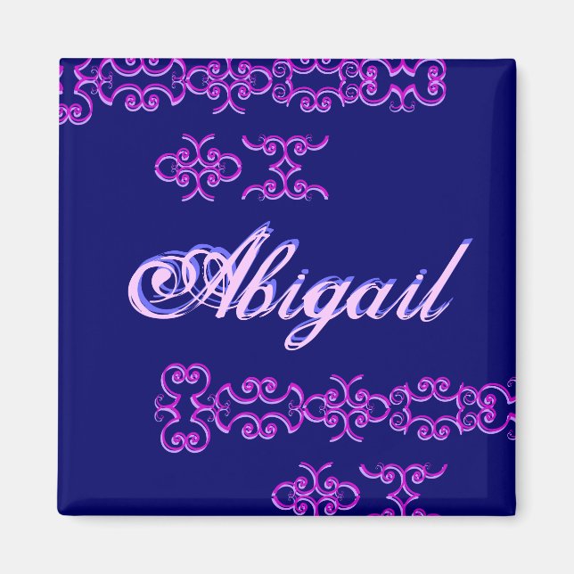 Abigail Designer Namn I Magnet (Framsidan)
