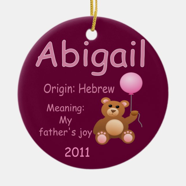 Abigail  / Foto Julgransprydnad Keramik (Framsidan)