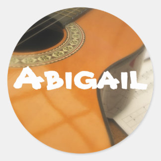 Abigail gitarr namn etikett