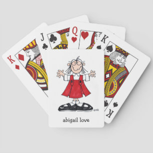 ABIGAIL KÄRLEKDÄCK AV ATT LEKA KORT SPEL KORT