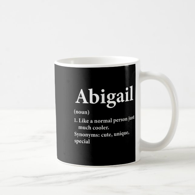 Abigail Name Definition Funny D  Kaffemugg (Höger)