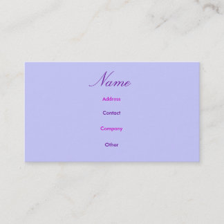 Abigail-profilkort Visitkort