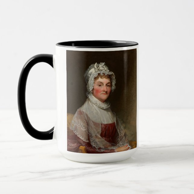 Abigail Smith Adams av Gilbert Stuart Mugg (Vänster)