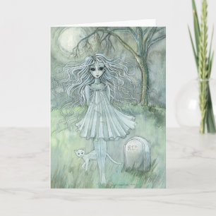 Abigails paranormal katt för spökeHalloween kort