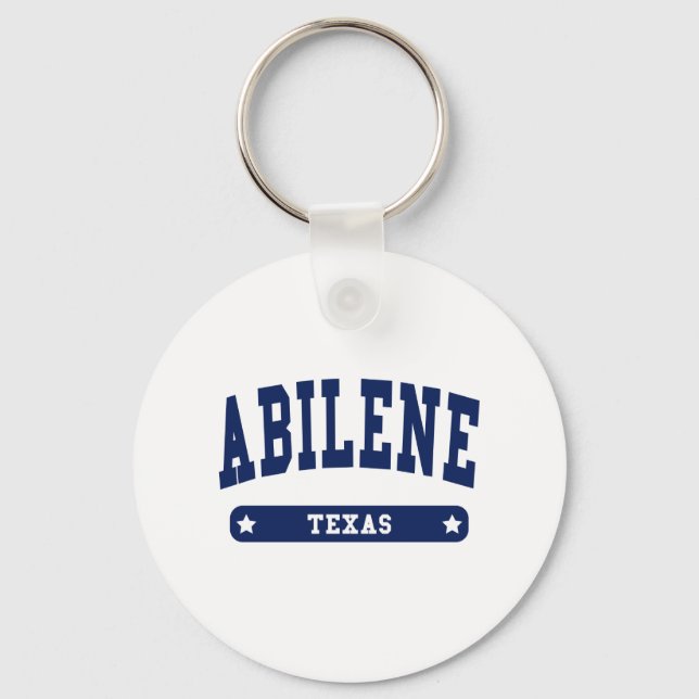 Abilene Texas College Stil t shirts Nyckelring (Framsida)