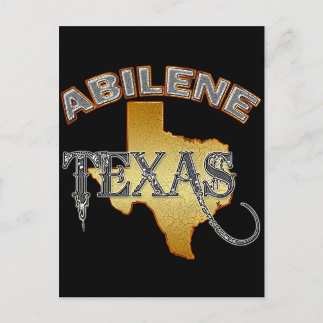 ABILENE, TEXAS VYKORT (Framsida)
