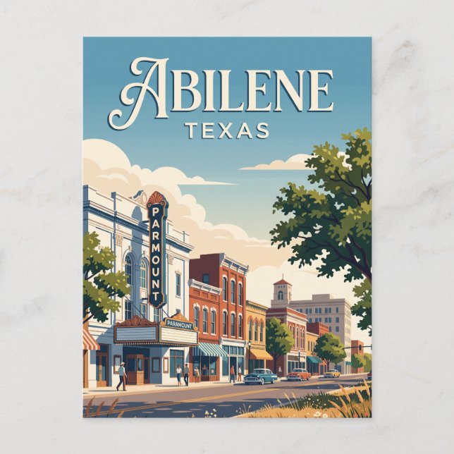Abilene, Texas Vykort (Framsida)