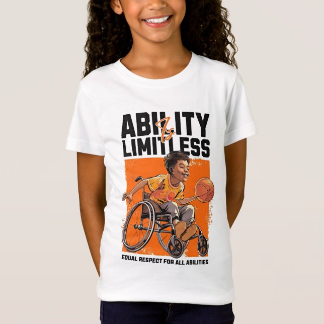 Abilitism är gränslös t shirt (Framsida)