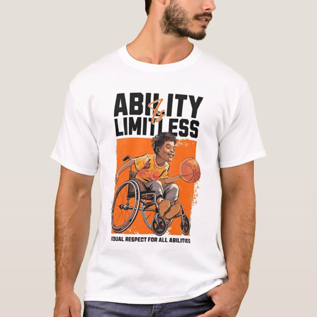 Abilitism är gränslös t shirt (Framsida)
