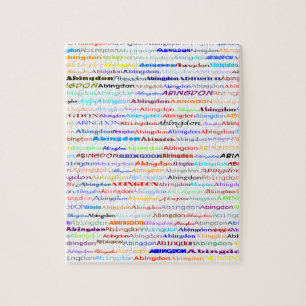 Abingdon Text Design II Puzzle Pussel