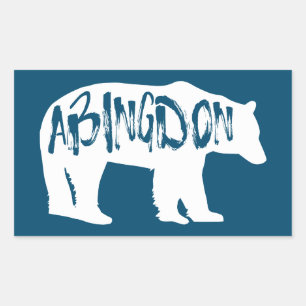 Abingdon Virginia Bear Rektangulärt Klistermärke