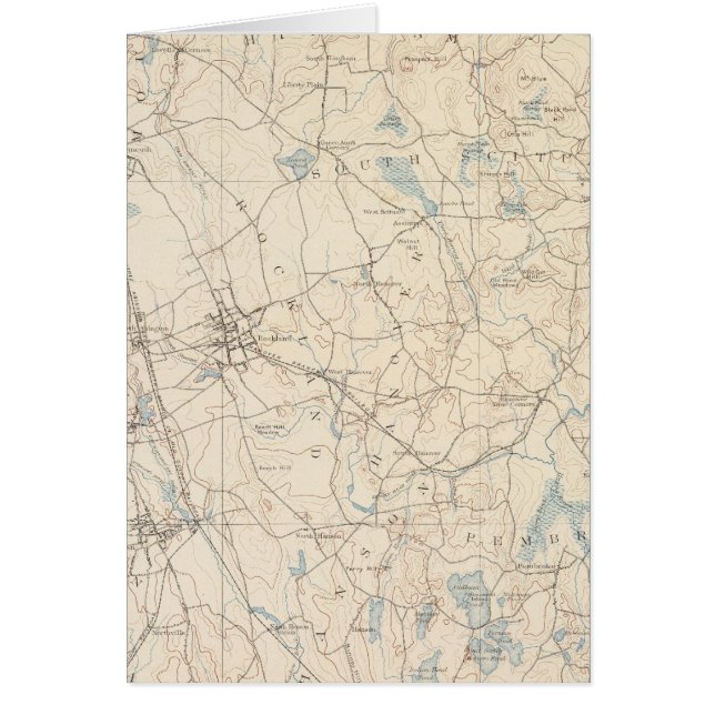 Abington, Massachusetts Hälsningskort (Framsidan)