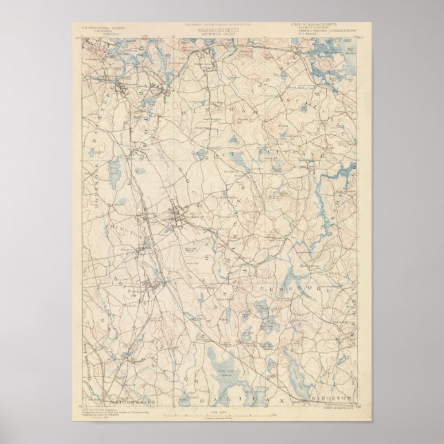 Abington, Massachusetts Poster (Framsidan)