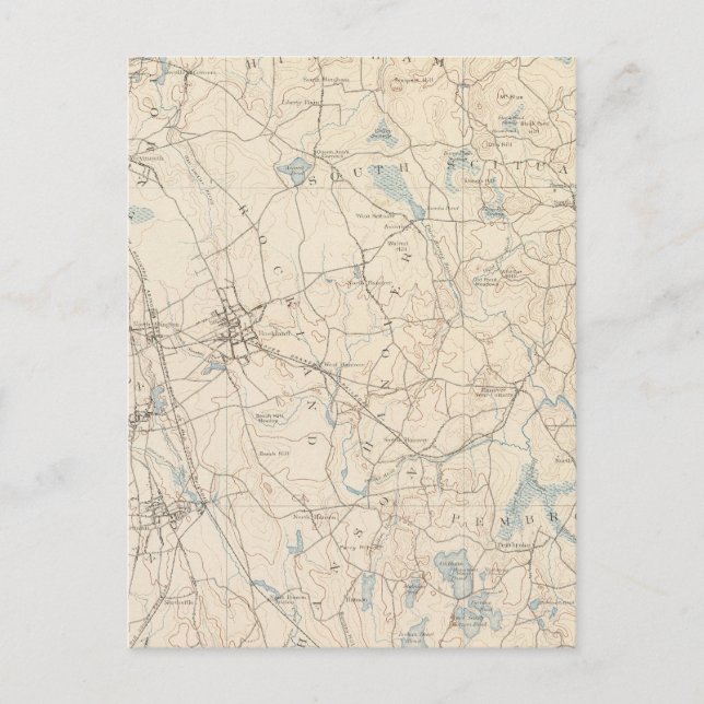 Abington, Massachusetts Vykort (Framsida)