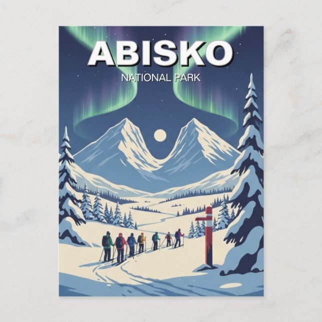 Abisko Nationalpark Sverige Resa Vykort (Framsida)