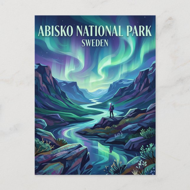 ABISKO NATIONALPARK Sverige Vykort (Framsida)