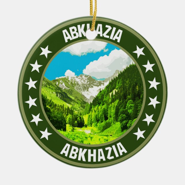 Abkasi Julgransprydnad Keramik (Framsidan)